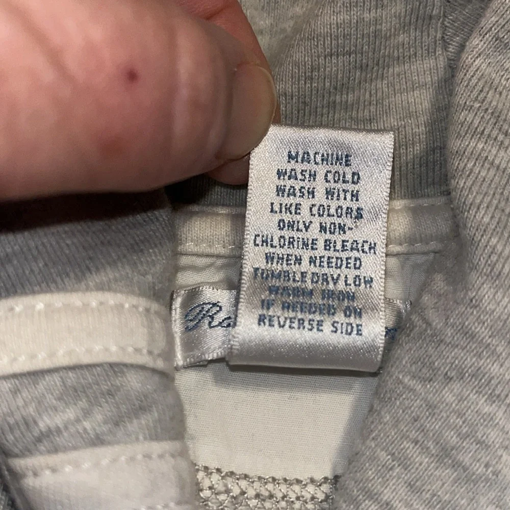 Ralph Lauren-18 months-gray-cotton blend, jersey knit, L/S,button-down jacket.
